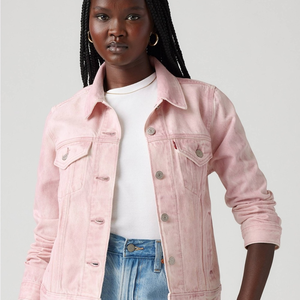 Levi's Pink Jean Jacket Classic Denim Style